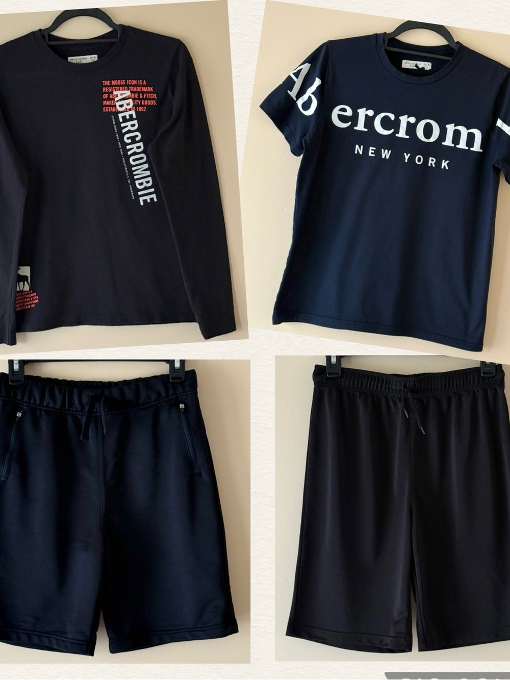 Abercrombie Kids/OshKosh Boys Tee and Athletic Shorts Bundle, Size XL/14yrs